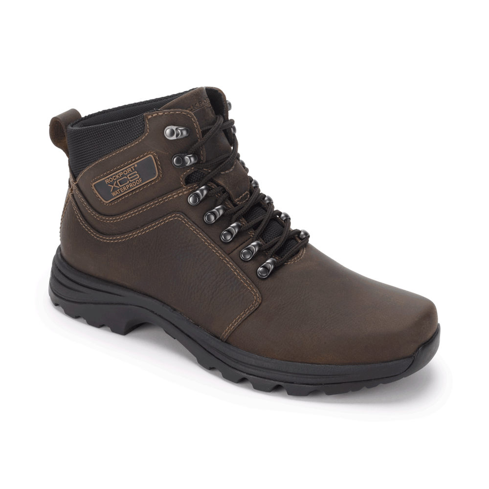 Rockport Boots For Mens Brown - Cold Springs Waterproof Elkhart - LM7109428